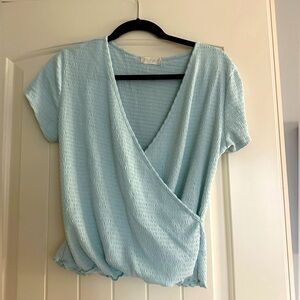 Blue Altar’d State V Neck Top
